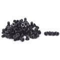 100PCS/Set  3.5" Hard Drive HDD Tray Computer Chassis Disk Black Screw For PC. 