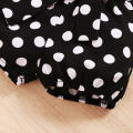 0-18Months Infants Baby Girl Set Black Short Sleeve Bodysuit+Polka Dot Shorts+Headband Toddler Girl Summer Fashion 3PCS Clothing. 