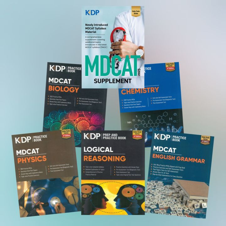 Kips MDCAT book 2025 set 4th Edition / Kips MDCAT Practice books 2025 Edition / Kips MDCAT books / Kips MDCAT books set / Kips Entry Tests Series Physics Chemistry Biology English Practice book for MDCAT 2025 Edition - Kips MDCAT Logical Reasoning