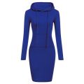 Ladies Dress Autumn Women Hooded Dresses Hoodies Women Sweatshirts Women Hoodies Dress Tops Ladies Clothing.