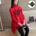 Fleece Poncho For Women | Winter Collection Woman's Printed Poncho For Girls | Winter Fashion Coffee Printed Poncho Sweater Poncho Style Top/Shirt For Girls. 