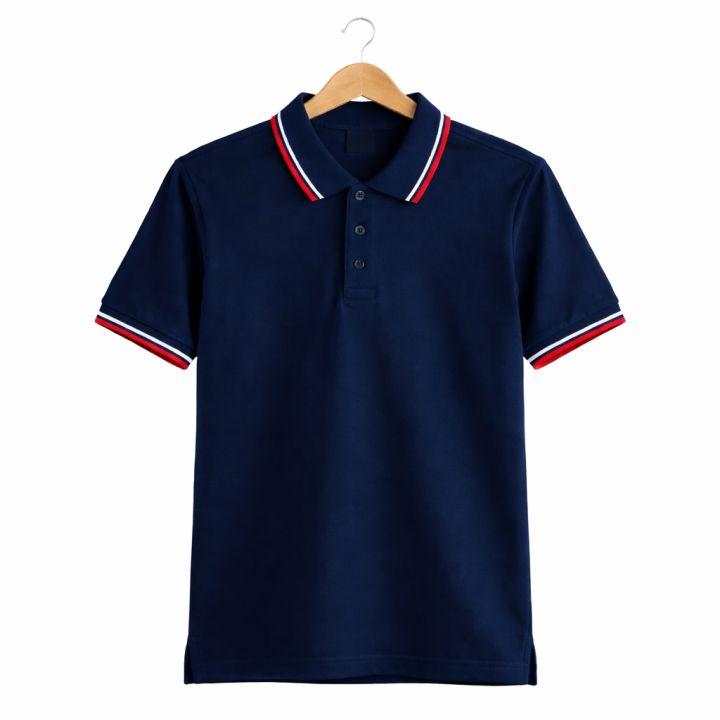 Black%20Mesh%20Polo%20T-Shirt%20for%20Men%20%E2%80%93%20Red%20White%20Collar%20%7C%20Slim%20Fit%20%7C%20Breathable%20%7C%20Casual%20&%20Office%20Wear%20-%20Image%204