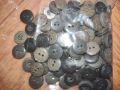 2-hole plastic buttons 100-piece packet. 