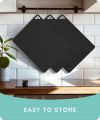 Set of 3 Extra Flexible Silicone Cutting Board Chopping Board for Kitchen Dishwasher-Safe Non-Slip Non-Porous Upgraded Colors Thick Small Medium and Large Cutting Bord. 