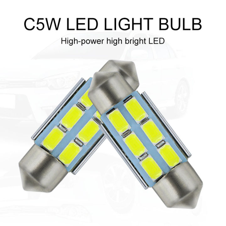 4x%20for%20VW%20Bora%20Caddy%20Golf%20III%20V%20Jetta%20NUMBER%20PLATE%20LIGHT%20LED%2039mm%20c5w%20for%20Samsung%206-SMD%20Error%20Free%20%20White%20and%20Crystal%20Blue%20-%20Image%202