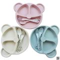 Wheat straw baby dish baby bowl set. 