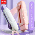M&G Push-Pull Pencil Eraser for Students, Set of 1+4, Non-Marking, Less-Dust Eraser School Supplies Drawing Art Eraser. 