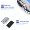 1Pcs 200g/100g 0.01g Precision Portable Car Key Shape Mini Digital Pocket Electronic Gram Scale with LCD Display and Batteries. 