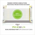 METALFISH PCIe5.0/4.0/3.0 x16 Riser Cable GPU Extension Wire for ITX Chassis Mini Compact Case RTX 5090/4090 & RX 7900 XTX. 