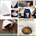 Coffee Filters Cone Shape Disposable Drip Coffee Powder Filter Papers Coffee Cup Strainers Replacement Tea Coffee Filter. 