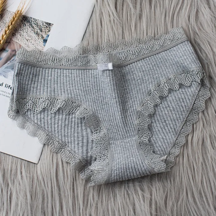Pure%20Cotton%20Panty%20Lace%20Women%20Mid%20Waist%20Stripe%20Cotton%20Panties%20Antibacterial%20Intimate%20%20Panty%20-%20Image%208