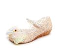 Kids Girl Bowknot Princess Sandal Children Soft Bottom High Heels Crystal Jelly Wedding Performances Party Shoe PVC Beach Sandal.