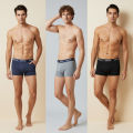 MiiOW 3-Pack Men's Mesh Boxer Briefs - Antibacterial Ice Silk Underwear, Breathable & Comfortable (XL-4XL). 