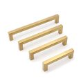 Modern Black Cabinet Handle Square Furniture Hardware Stainless Steel Simple Kitchen Door Knobs Cupboard Wardrobe Drawer Pulls.