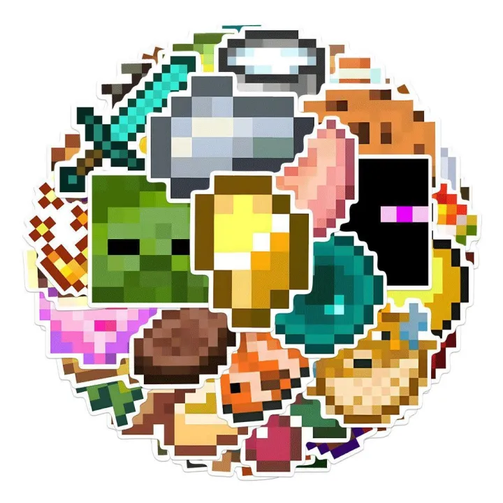 50Pcs%20Pixels%20Game%20Cartoon%20Stickers%20Mobile%20Phone%20Case%20Luggage%20Skateboard%20DIY%20Decorative%20Waterproof%20Stickers%20For%20Kids%20Toy%20-%20Image%205