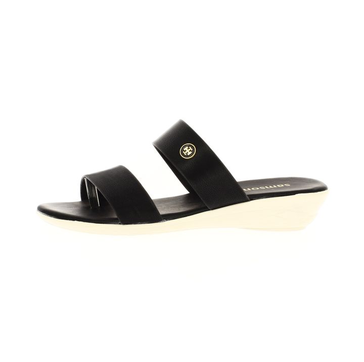 samsons%20Women%20Casual%20Toe%20Ring%20Wedges%20BLACK%20-%20Image%202