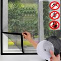 1.5*2M Anti Mosquito Window Screen Mesh Invisible Curtain for Living Room Decoration Summer Self-adhesive Window Curtain. 