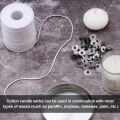 100Pcs Candle Holder 61m Cotton Candle Wick Smokeless Aromatherapy Cylindrical Candle Thread Candle Making Kit DIY Candle Maker.