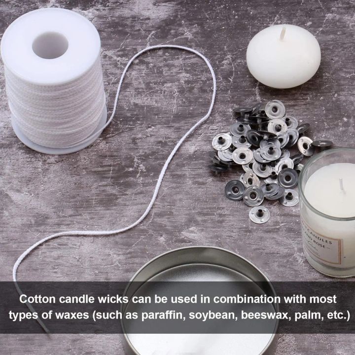 100Pcs%20Candle%20Holder%2061m%20Cotton%20Candle%20Wick%20Smokeless%20Aromatherapy%20Cylindrical%20Candle%20Thread%20Candle%20Making%20Kit%20DIY%20Candle%20Maker%20-%20Image%203