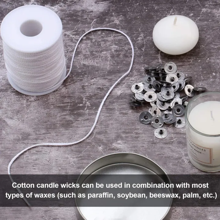 100Pcs%20Candle%20Holder%2061m%20Cotton%20Candle%20Wick%20Smokeless%20Aromatherapy%20Cylindrical%20Candle%20Thread%20Candle%20Making%20Kit%20DIY%20Candle%20Maker%20-%20Image%203