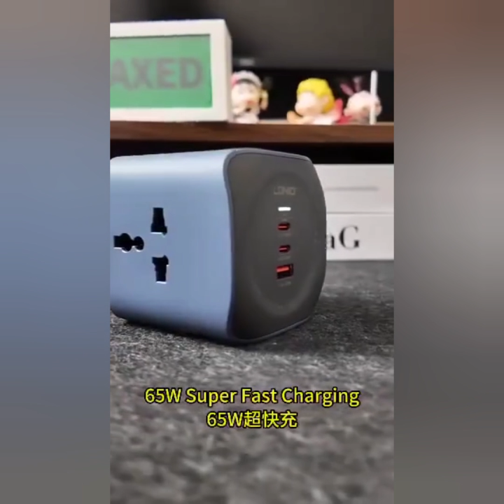 LDNIO SC3319 65W 6-in-1 Power Socket Cube - Universal Outlet Extension Cord with 2 USB-C PD & 1 USB-A Fast Charging Port - 2500W Multiplug Desktop Charging Station for Laptops, Smartphones & Home Appliances