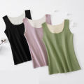 Autumn And Winter German Velvet Thermal Vest For Women no Breast Pads Large Size Seamless Thermal Underwear For Women. 
