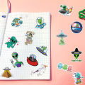 50PCS New Alien Cartoon Graffiti Stickers for Boys Toy Scrapbooking Phone Luggage Laptop Helmet Waterproof Decals.