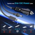 EDUP SK0101-5M Starlink Mini 100W 3-in-1 Power Cable Heavy Duty Stable Safe Efficient 5M Car Charger DC Cable Type-C to DC.