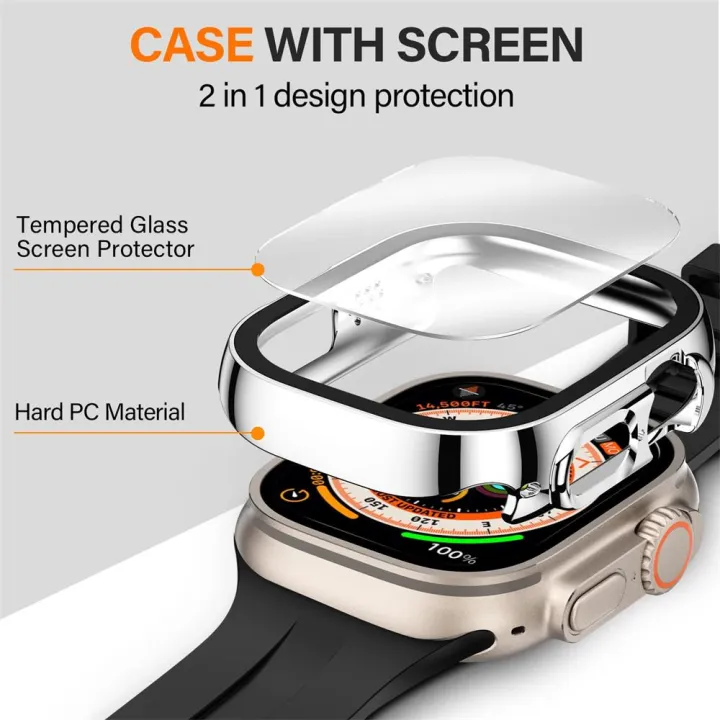 Screen%20Protector%20for%20Apple%20Watch%20Case%20Ultra%202%2049mm%20accessories%20Cover%20Tempered%20glass%20iWatch%20series%209%208%20SE%207%204%2045mm%2041mm%2044mm%2040mm%20-%20Image%204