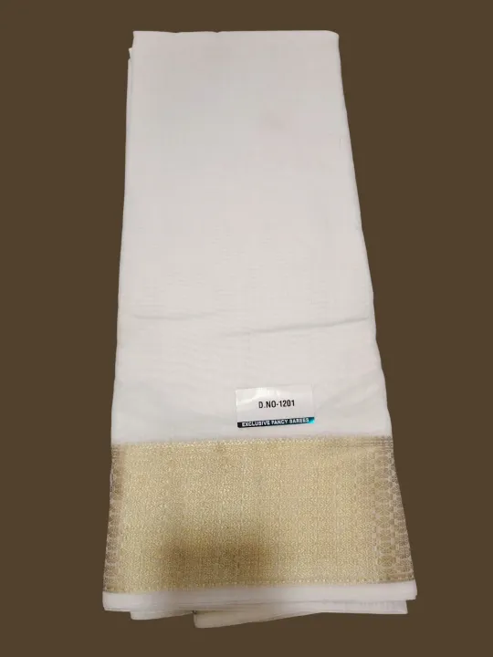 White%20Saree#%20Indian%20Cotton%20Saree%20#%20Kerala%20White%20Gold%20Border#%20With%20Blouse%20-%20Image%207