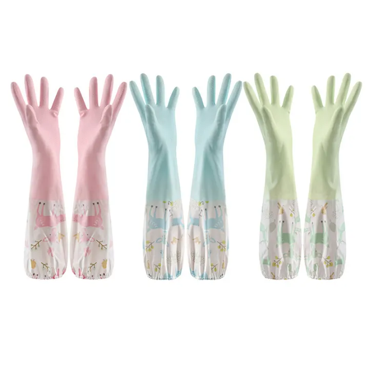 Dishwashing%20Gloves%20Single%20Layer%20Household%20Chore%20Splicing%20Sleeve%20Waterproof%20Gloves%20Plush%20Elastic%20Band%20Mouth%20Rubber%20Gloves%20-%20Image%206