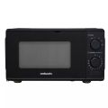 Cookworks Standard Microwave MM7 17L 700W Manual Dial Defrost Black Made in UK. 