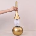 Golden High-end Cleaning Brush, Toilet Brush with Base, Household Brush with Long Handle, Suitable for Bathroom, Toilet.