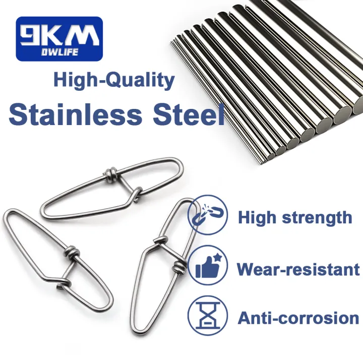 9KM%2050Pcs%20Fishing%20Snap%20Clip%20for%20Quick%20Fishing%20Lure%20Connector,%20Stainless%20Steel%20Fishing%20Interlock%20Snap%20-%20Image%205