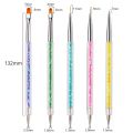 5Pc Nails Art Dotting Pen Acrylic Drawing Liner Supplies Brush Rhinestone Gems Picker UV Gel Painting Manicure Accessoires Tools. 