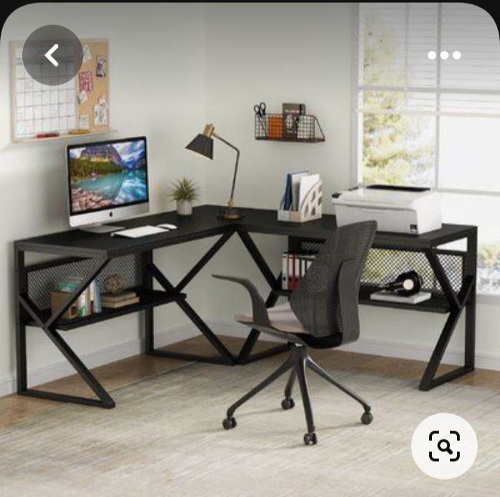office working table,computer and study table & home desk,l shape table,size,4ft×4ft,2ft width,2.5ft height,