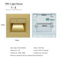 PIR Motion Detector Sensor Led Stair Light 1.5W Infrared Human Body Induction Wall Lamp Recessed Step Ladder Staircase Bedroom. 