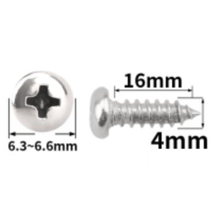 Universal Frameless License Plate Clips Press-Type Number Plate Holders ...