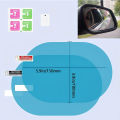 4Pcs/Set Car Rearview Mirror RainProof Film Sticker Window Rain Proof Clear Protective Film Waterproof Rainproof Car Stickers.