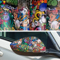 Car Graffiti Sticker Camouflage Cartoon Printed Self Adhesive Film Auto Motorcycle Color Change Skateboards Modification Films. 