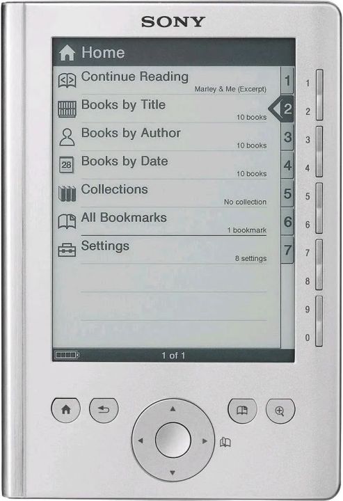 Sony reader pocket edition silver prs-300 5inches