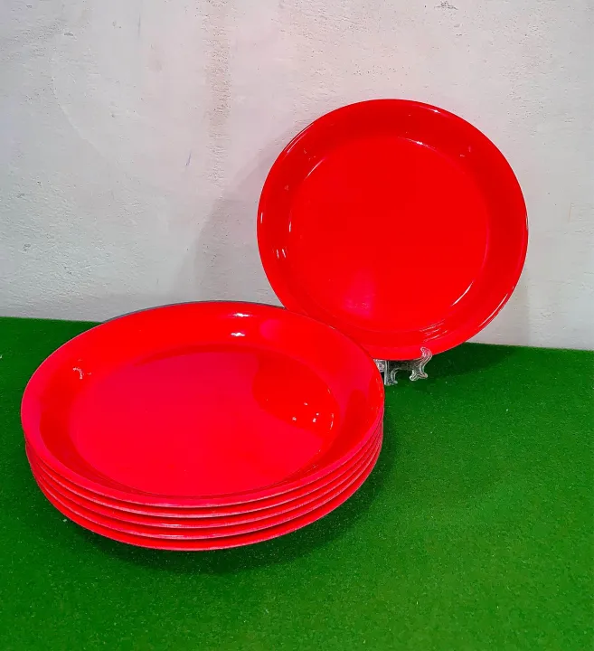 Premium%20Quality%206Pcs%20Melamine%20Plates%20Set%20Deep%20Quarter%20Medium%20Plate%20Melamine%20Double%20Glazed%20Black%20Color%20Plate%20Set%20Size%20"9"Inche%20-%20Image%206