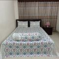 Cotton King Size Bedsheet With Two Pillow

Cover Size 7/8 Feet Head Pillow cover Size

20/28 Inch. 