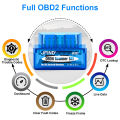 ELM327 Bluetooth 5.1 BLE V1.5 OBD2 Car Diagnostic Tools ELM 327 PIC18F25K80 Chip for IOS Android Scanner Clear Fault Code. 