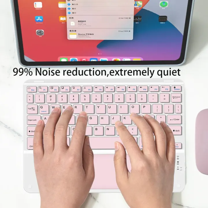Bluetooth%20Keyboard%20And%20Mouse%20With%20Touchpad%2010%20Inch%20For%20%20%20%20%20Tablet%20Teclado%20For%20iPad%20Pro%20Mini%20Cell%20Phone%20-%20Image%204