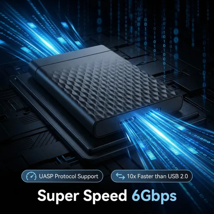 TISHRIC%202.5"%20SSD%20HDD%20Enclosure%20SATA%20To%20USB%203.0%20Mobile%20External%20Hard%20Drive%20Case%206Gbps%20Speed%20SATA%20SSD%20HDD%20Storage%20Hard%20Disk%20Box%20-%20Image%202