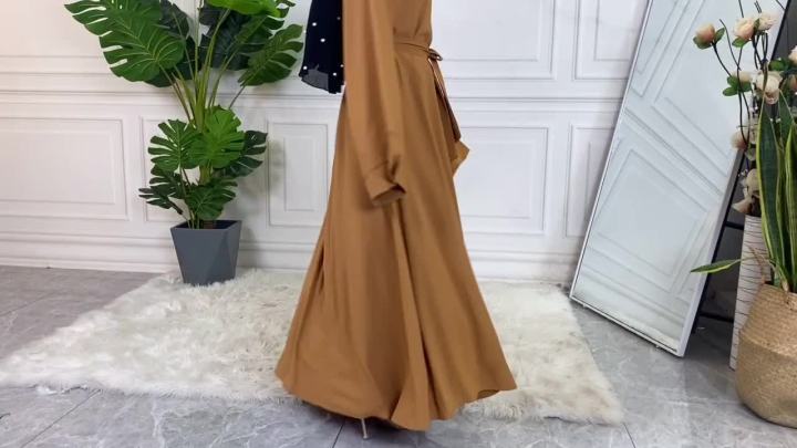 Modest Abaya Ramadan Musulman De Mode Maxi Robe Turkey Kaftan Islamic Clothing Muslim For Women Hijab Dress Caftan Vestidos
