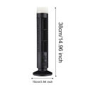 LED Tower Fan Bladeless Cooling Fan 2 Gear Speed No Leaf Air Conditioner Portable Electric Floor Fan for Living Room Bedroom. 