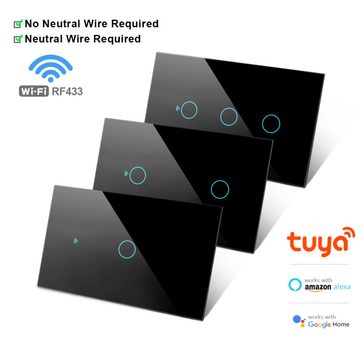 Tuya%20US%20WiFi+Bluetooth%20Smart%20Wall%20Switch%20RF433%201/2/3/4%20Gang%20Smart%20Touch%20Sensor%20LED%20Light%20Switches%20Alexa%20%20Home%20lightify%20-%20Image%202