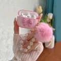 Cute Glitter Bow knot Crystal Headphone Cover Pendant Minimalist Style For Apple Airpods pro2 3 2 4 Headset Protective Case. 